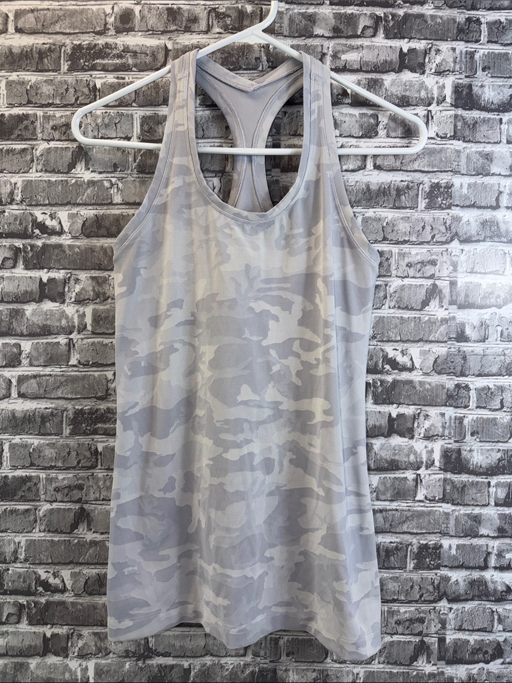 Light Gray Lululemon Camo Racerback Tank Top - Women